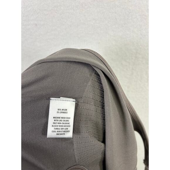 Aeropostale Gray Seamless Workout Bodysuit Medium Active Gym Athleisure - Picture 9 of 12